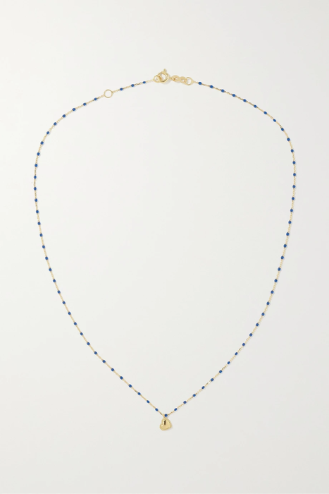 유럽직배송 지지끌로죠 목걸이 GIGI CLOZEAU Mini Lucky Heart 18-karat gold and resin necklace 24772899113495069