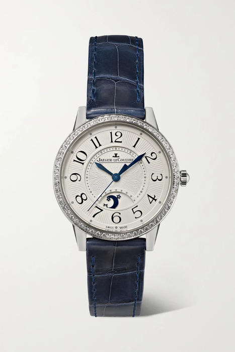 유럽직배송 예거 르쿨트르 JAEGER-LECOULTRE Rendez-Vous Moon Automatic 29mm medium stainless steel, alligator and diamond watch 19971654707507250