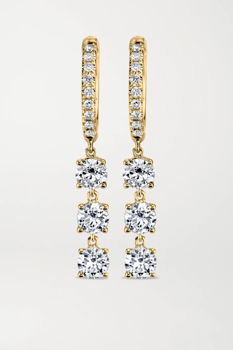 유럽직배송 아니타고 귀걸이 ANITA KO 18-karat gold diamond hoop earrings 19325877437112218