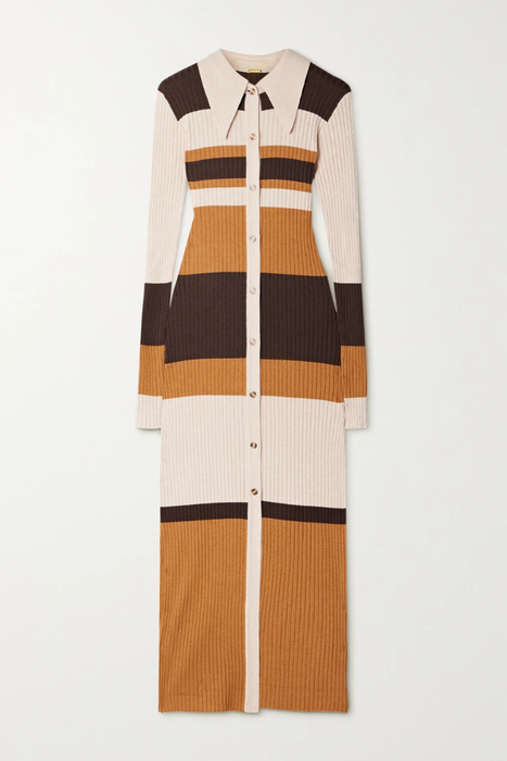 유럽직배송 도도바오르 원피스 DODO BAR OR Carol striped ribbed-knit midi dress 15546005221928317