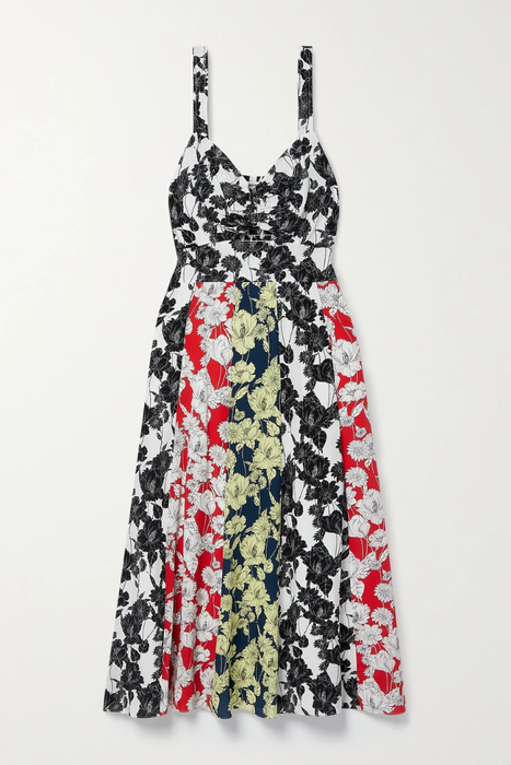 유럽직배송 제이슨우 원피스 JASON WU Cutout floral-print silk crepe de chine midi dress 25185454456040410