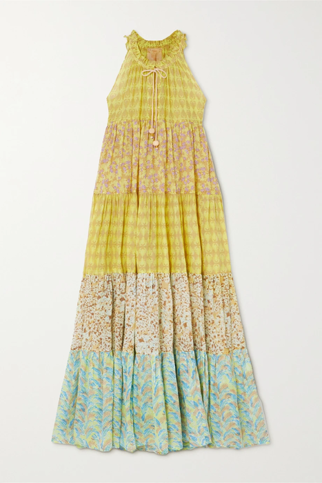 유럽직배송 YVONNE S Tiered floral-print cotton-voile maxi dress 27086482324418672
