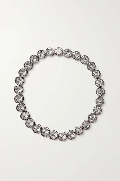 유럽직배송 발렌시아가 BALENCIAGA Dot silver-tone crystal necklace 13452677152981515