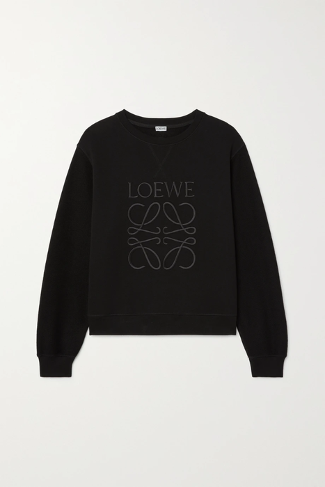 유럽직배송 로에베 LOEWE Embroidered cotton-blend jersey sweatshirt 22250442026204052