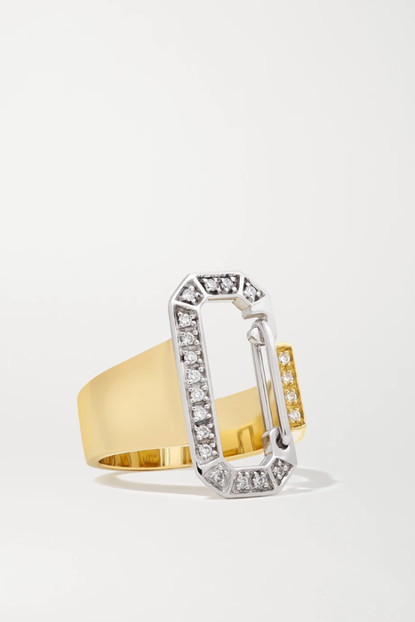 유럽직배송 EÉRA 18-karat yellow and white gold diamond ring 33599693056163148