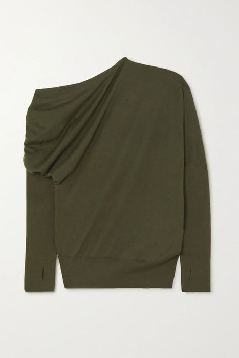 유럽직배송 톰포드 스웨터 TOM FORD One-shoulder cashmere and silk-blend sweater 23841192565691341