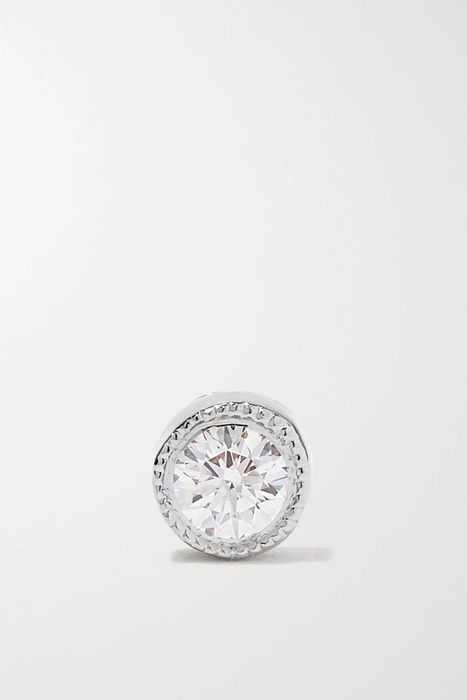 유럽직배송 마리아타쉬 귀걸이 MARIA TASH Scalloped 2.5mm 18-karat white gold diamond earring 16301891330606455