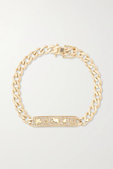 유럽직배송 시드니에반 팔찌 SYDNEY EVAN 14-karat gold diamond bracelet 29419655932479146