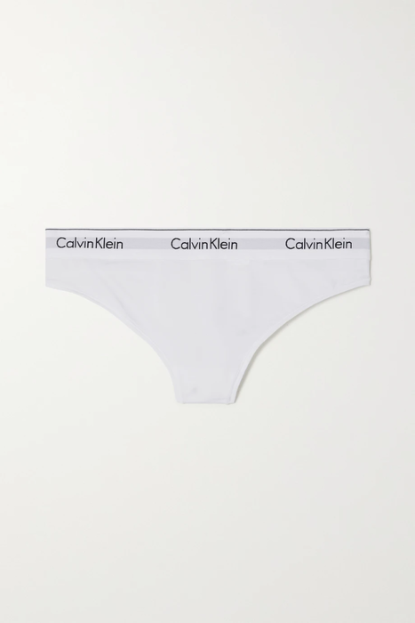 유럽직배송 캘빈클라인 CALVIN KLEIN Modern Cotton stretch cotton-blend jersey thong 3589493616343547