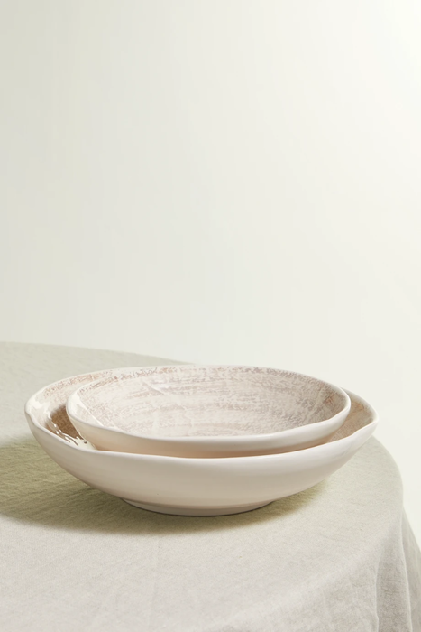 유럽직배송 브루넬로쿠치넬리 BRUNELLO CUCINELLI Set of two glazed ceramic bowls 13452677150094879
