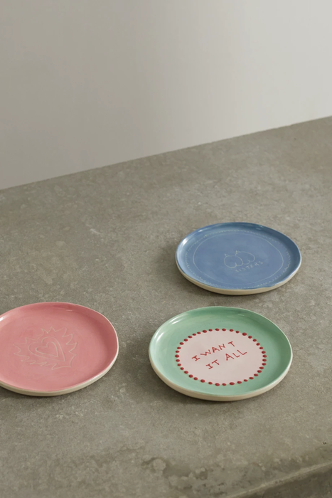 유럽직배송 LAETITIA ROUGET Set of three small ceramic plates 20346390235515884