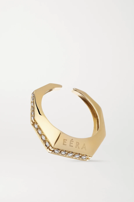 유럽직배송 EÉRA Sabrina 18-karat gold diamond ear cuff 22831760542542436