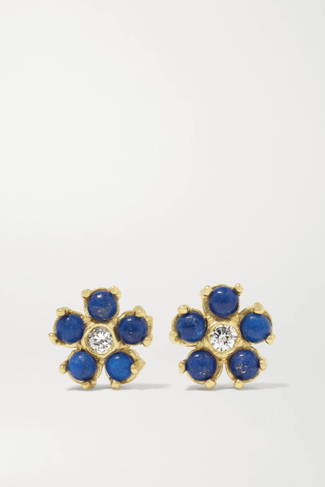 유럽직배송 제니퍼메이어 귀걸이 JENNIFER MEYER 18-karat gold, lapis lazuli and diamond earrings 18706561955901574