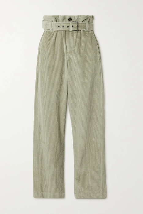 유럽직배송 브루넬로쿠치넬리 팬츠 BRUNELLO CUCINELLI Belted cotton-corduroy straight-leg pants 25185454455900157