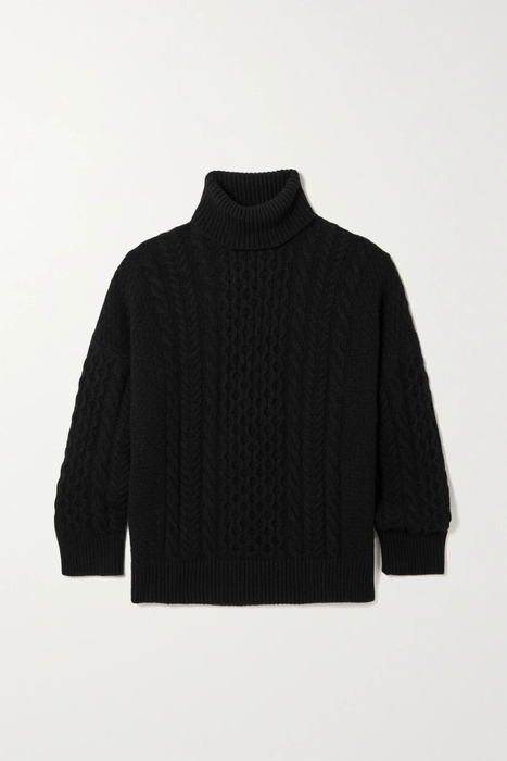 유럽직배송 &amp;DAUGHTER + NET SUSTAIN Annis cable-knit wool turtleneck sweater 16114163150625269