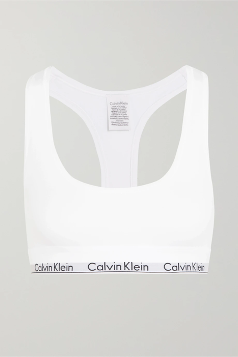 유럽직배송 캘빈클라인 CALVIN KLEIN Modern Cotton stretch cotton-blend soft-cup bra 27411029964648172