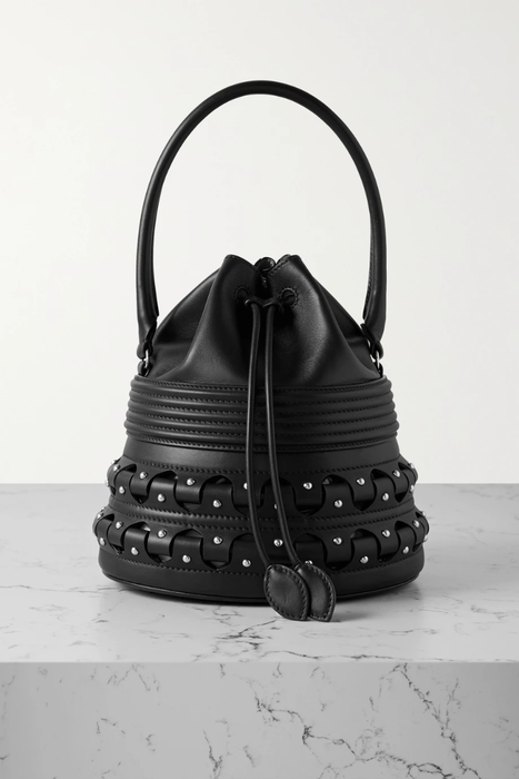 유럽직배송 알라이아 버킷백 ALAÏA Bucket Corset studded leather bag 25185454455747848