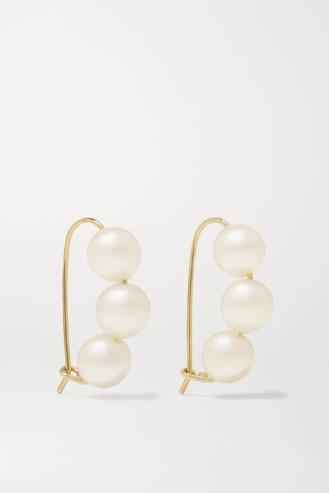 유럽직배송 미즈키 귀걸이 MIZUKI 14-karat gold pearl earrings 19971654706970698