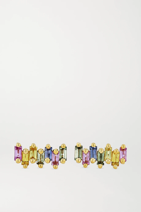 유럽직배송 수잔케일런 귀걸이 SUZANNE KALAN 18-karat gold sapphire earrings 17476499599508583