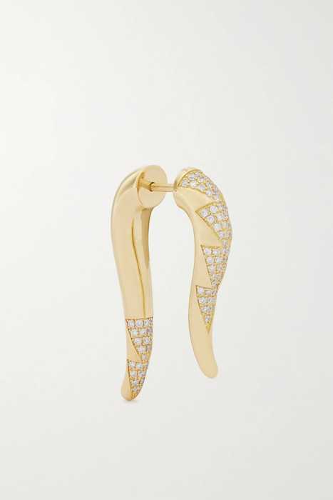 유럽직배송 로렌루빈스키 싱글 귀걸이 LAUREN RUBINSKI 14-karat gold diamond single earring 22250442026115554