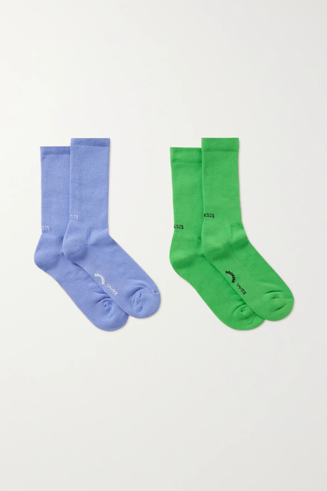 유럽직배송 SOCKSSS Set of two intarsia stretch organic cotton-blend socks 25185454457118748