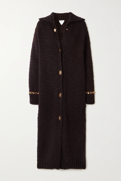 유럽직배송 보테가베네타 코트 BOTTEGA VENETA Chain-embellished wool-blend coat 31432202865202937