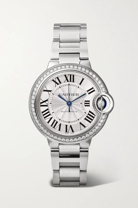 유럽직배송 까르띠에 CARTIER Ballon Bleu de Cartier Automatic 33mm stainless steel and diamond watch 19971654707114723