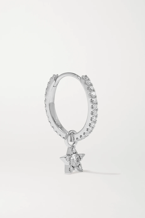 유럽직배송 마리아타쉬 귀걸이 MARIA TASH Eternity + Star 9.5mm 18-karat white gold diamond earring 2499567819655944