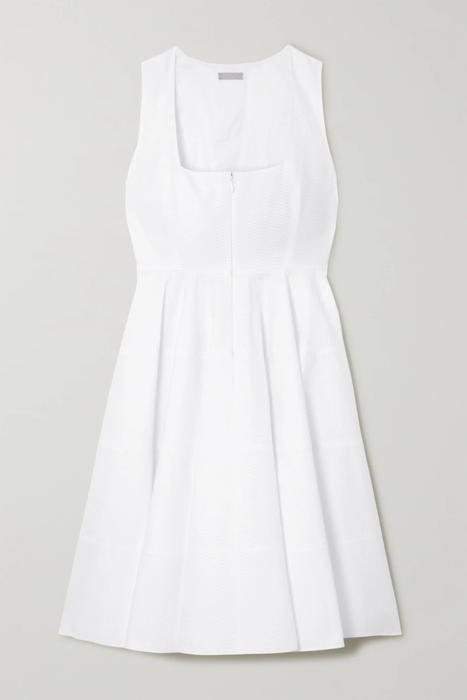 유럽직배송 알라이아 미니원피스 ALAÏA Pleated cotton-jacquard mini dress 16494023980511225
