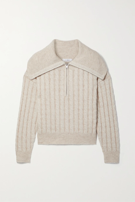 유럽직배송 프레임 스웨터 FRAME Cable-knit wool-blend sweater 24772899113372326