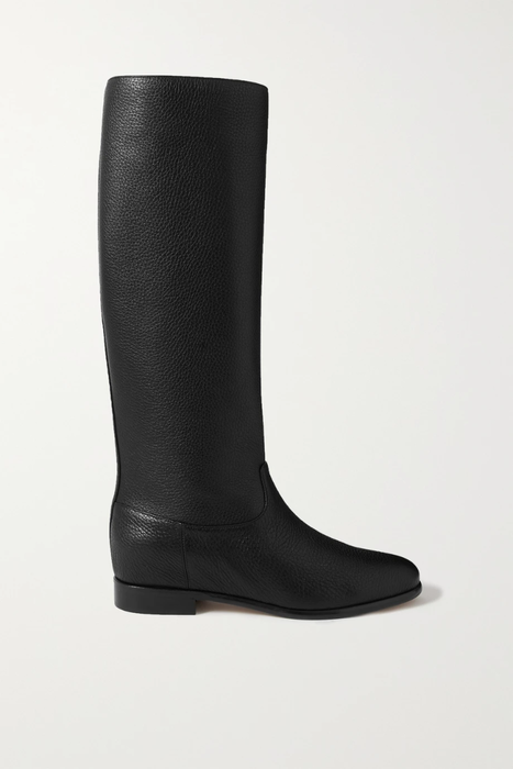 유럽직배송 가브리엘허스트 GABRIELA HEARST + NET SUSTAIN Miles textured-leather knee boots 13452677152422467
