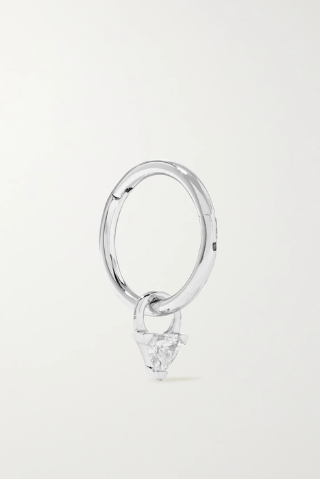 유럽직배송 마리아타쉬 귀걸이 MARIA TASH 18-karat white gold diamond hoop earring 34480784411803388