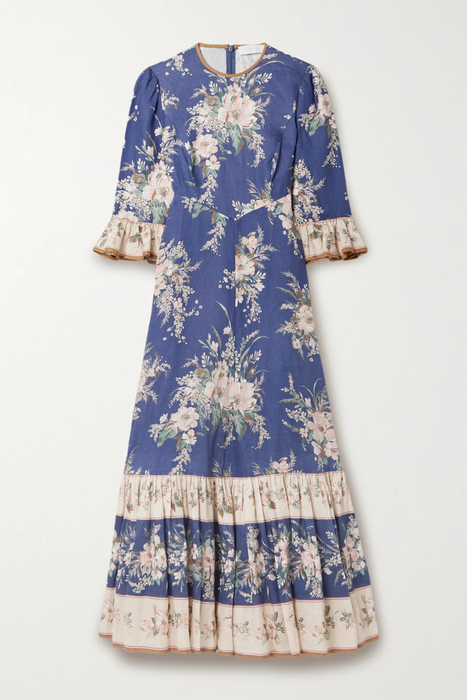 유럽직배송 짐머만 ZIMMERMANN Moonshine tiered floral-print linen dress 22250442025748829