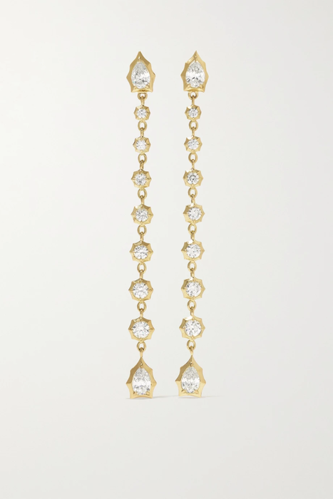 유럽직배송 JADE TRAU Envoy Short 18-karat gold diamond earrings 24772899113066958