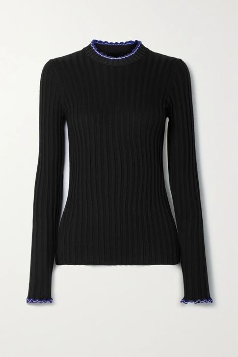 유럽직배송 프로엔자슐러 스웨터 PROENZA SCHOULER Ribbed silk and cashmere-blend sweater 24772899113301009