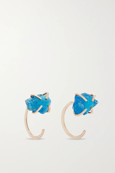 유럽직배송 멜리사조이매닝 귀걸이 MELISSA JOY MANNING 14-karat recycled gold apatite earrings 17411127376634450