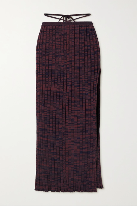 유럽직배송 크리스토퍼에스버 스커트 CHRISTOPHER ESBER Space-dyed ribbed-knit midi skirt 22250442026135213