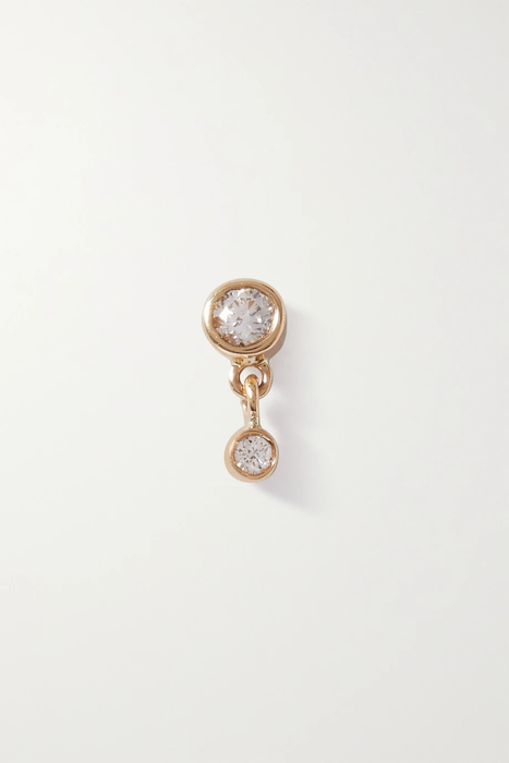유럽직배송 MARIA BLACK Mini Me 14-karat gold diamond single earring 11452292645830945