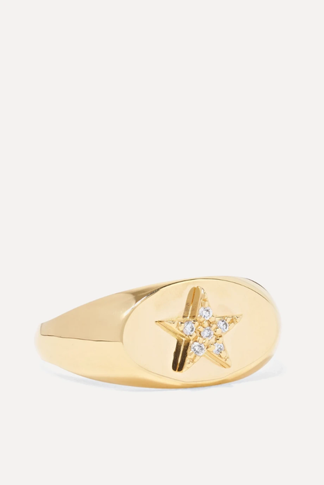 유럽직배송 파운드레 반지 FOUNDRAE Star Baby 18-karat gold diamond ring 1890828707376421