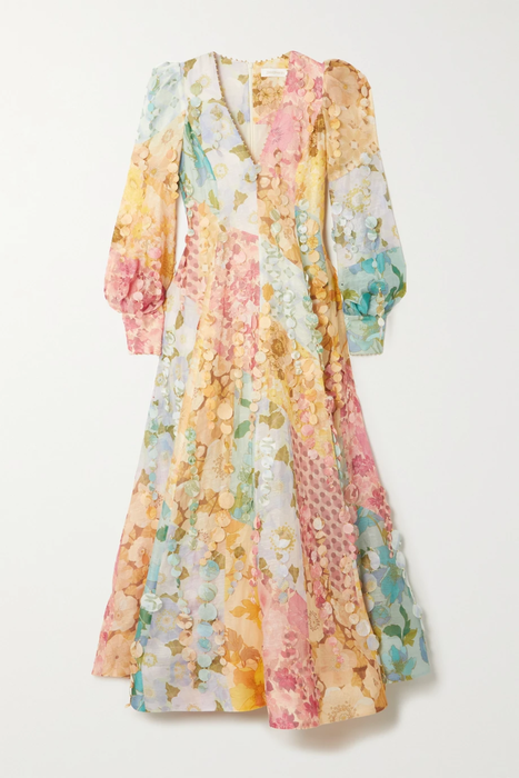 유럽직배송 짐머만 ZIMMERMANN Tempo embellished floral-print linen and silk-blend gown 16114163150510312