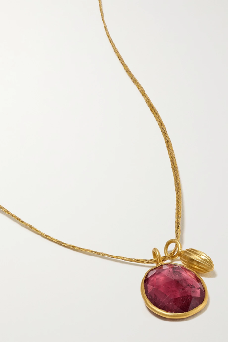유럽직배송 피파스몰 목걸이 PIPPA SMALL 18-karat gold tourmaline necklace 16114163150534107