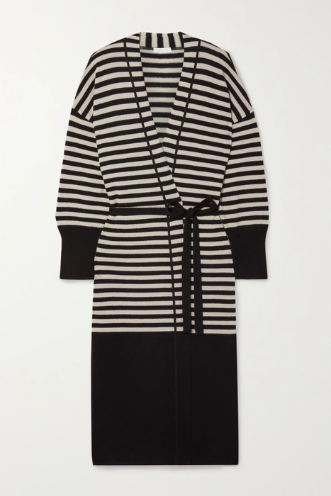 유럽직배송 에레스 ERES Sillage belted striped wool and cashmere-blend robe 13452677153464326