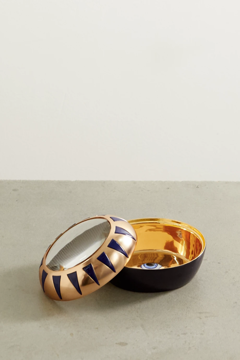 유럽직배송 L&#039;OBJET + Lito gold-plated porcelain, resin and glass trinket box 343549805600844