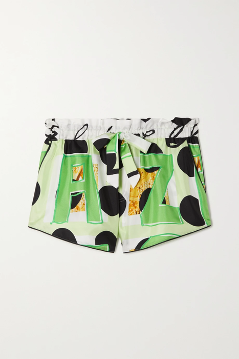 유럽직배송 AZ FACTORY Printed mulberry silk-twill pajama shorts 25185454455689586