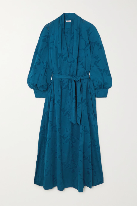 유럽직배송 에레스 ERES Oranger Miel belted devoré silk and cotton-blend maxi dress 2204324139054394