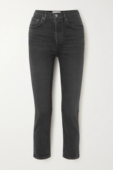 유럽직배송 에이골디 AGOLDE Riley cropped high-rise straight-leg jeans 18706561956129026