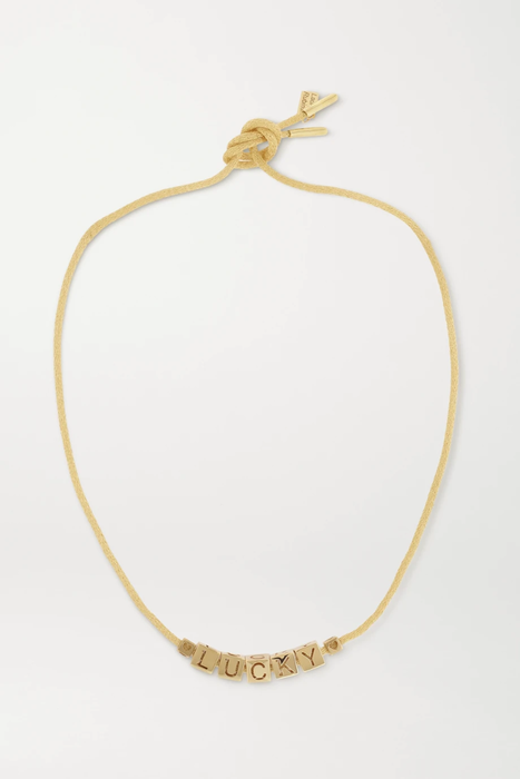 유럽직배송 LAUREN RUBINSKI Lucky 14-karat gold necklace 17476499599683454