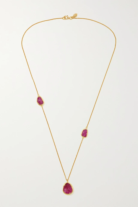 유럽직배송 피파스몰 목걸이 PIPPA SMALL 18-karat gold ruby necklace 6630340699178501