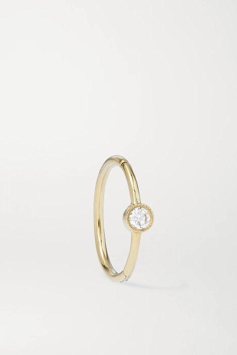 유럽직배송 마리아타쉬 귀걸이 MARIA TASH 9.5mm 18-karat rose gold diamond hoop earring 16301891330606464