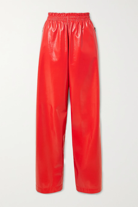 유럽직배송 보테가베네타 팬츠 BOTTEGA VENETA Crinkled glossed-leather wide-leg pants 26191867424542561